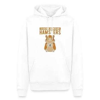Nagetier Hamster - Männer Premium Bio Hoodie - Weiß - Vorne - Nico (187cm)
