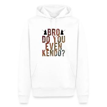 Japanischer Schwertkampf Kendo - Männer Premium Bio Hoodie - Weiß - Vorne - Nico (187cm)