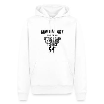 Mixed Martial Arts MMA - Männer Premium Bio Hoodie - Weiß - Vorne - Nico (187cm)