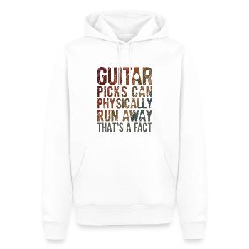 Akustik Spruch Für E-Gitarre Konzert Gitarre - Männer Premium Bio Hoodie - Weiß - Vorne - Nico (187cm)