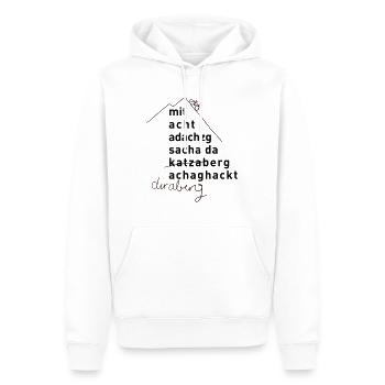 achaghackt - Männer Premium Bio Hoodie - Weiß - Vorne - Nico (187cm)
