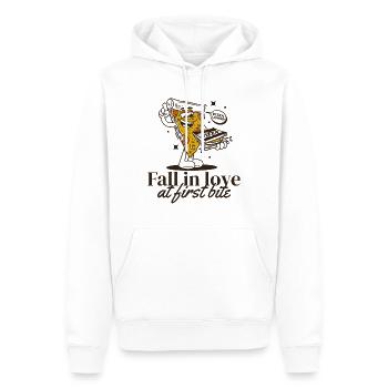 Pizza Comic - Männer Premium Bio Hoodie - Weiß - Vorne - Nico (187cm)