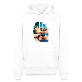Airedale Terrier - Männer Premium Bio Hoodie - Weiß - Vorne - Nico (187cm)