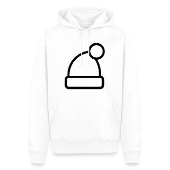 bonnet de noel - Sweat à capuche Premium bio Homme - blanc - Devant - Nico (187cm)