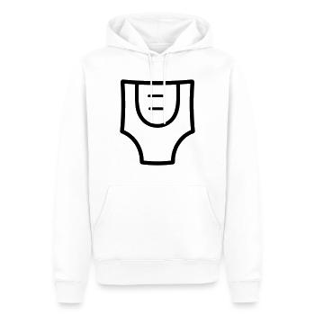 Couche - Sweat à capuche Premium bio Homme - blanc - Devant - Nico (187cm)