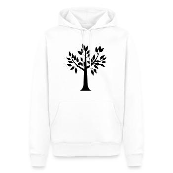 arbre - Sweat à capuche Premium bio Homme - blanc - Devant - Nico (187cm)