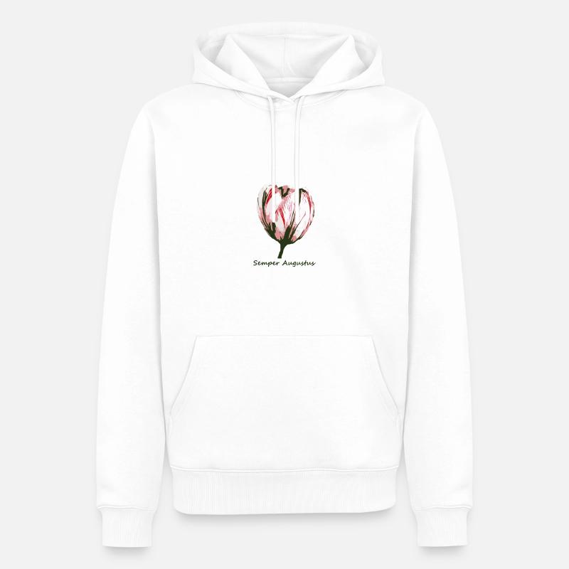 Semper Augustus - Männer Premium Bio Hoodie - Weiß
