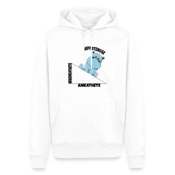 Math Hippotenuse Fonction angulaire Hypoténuse Hippone - Sweat à capuche Premium bio Homme - blanc - Devant - Nico (187cm)