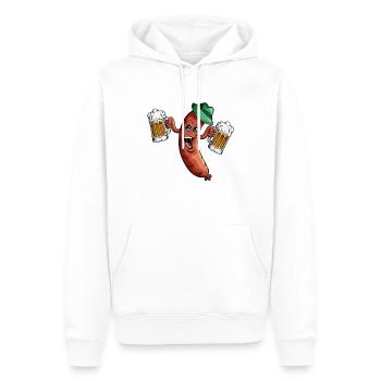 Liste de saucisses de Beer Beer Beer Garden - Sweat à capuche Premium bio Homme - blanc - Devant - Nico (187cm)
