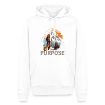 Mountain Purpose - Männer Premium Bio Hoodie - Weiß - Vorne - Nico (187cm)