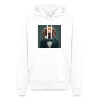 I'm not single, I have a dog - Männer Premium Bio Hoodie - Weiß - Vorne - Nico (187cm)