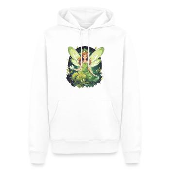 Wald Fee - Männer Premium Bio Hoodie - Weiß - Vorne - Nico (187cm)