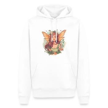 Wald Fee - Männer Premium Bio Hoodie - Weiß - Vorne - Nico (187cm)