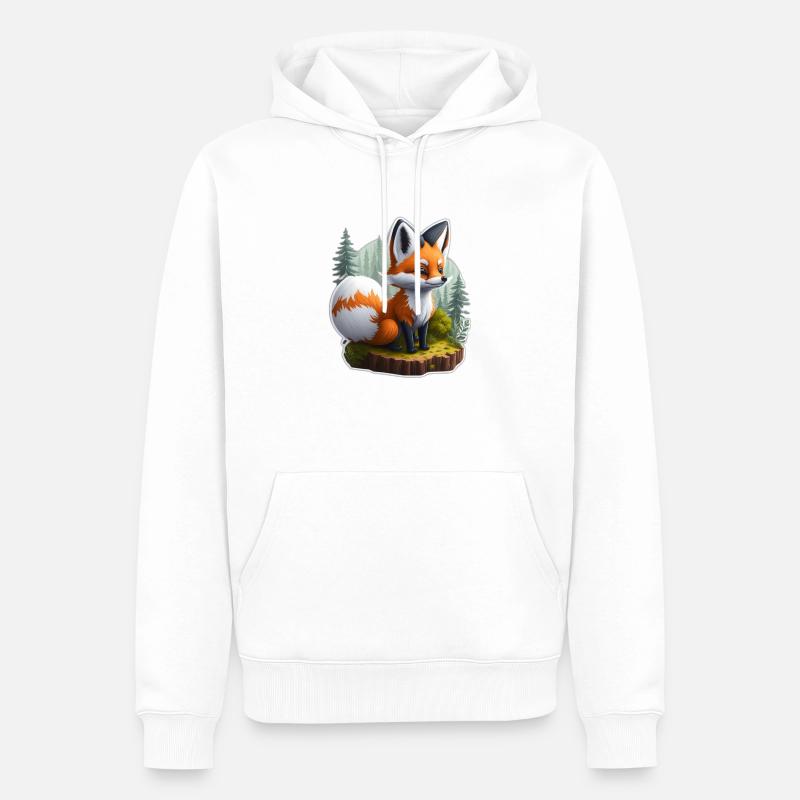 Petite écaille de tortue - Sweat à capuche Premium bio Homme - blanc