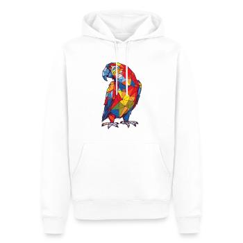 Papagei - Männer Premium Bio Hoodie - Weiß - Vorne - Nico (187cm)