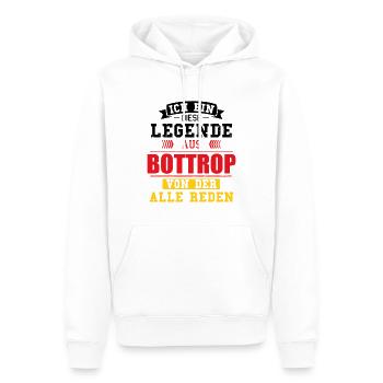 Stadt Bottrop Deutschland Legende Spruch - Männer Premium Bio Hoodie - Weiß - Vorne - Nico (187cm)