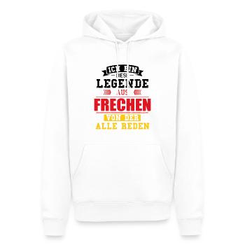 Stadt Frechen Deutschland Legende Spruch - Männer Premium Bio Hoodie - Weiß - Vorne - Nico (187cm)