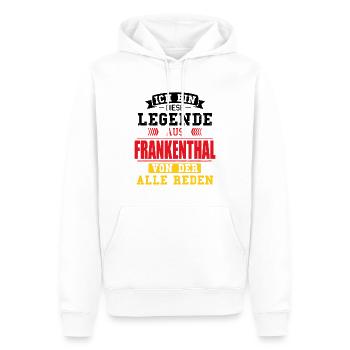 Stadt Frankenthal Deutschland Legende Spruch - Männer Premium Bio Hoodie - Weiß - Vorne - Nico (187cm)