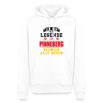 Stadt Pinneberg Deutschland Legende Spruch - Männer Premium Bio Hoodie - Weiß - Vorne - Nico (187cm)