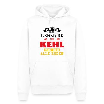 Stadt Kehl Deutschland Legende Spruch - Männer Premium Bio Hoodie - Weiß - Vorne - Nico (187cm)