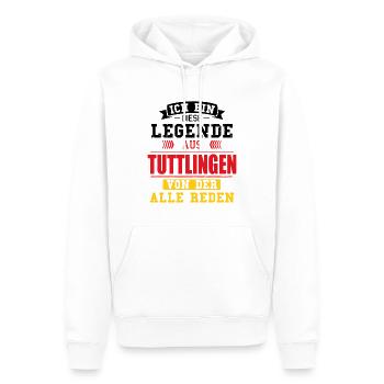 Stadt Tuttlingen Deutschland Legende Spruch - Männer Premium Bio Hoodie - Weiß - Vorne - Nico (187cm)