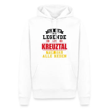 Stadt Kreuztal Deutschland Legende Spruch - Männer Premium Bio Hoodie - Weiß - Vorne - Nico (187cm)
