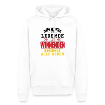 Stadt Winnenden Deutschland Legende Spruch - Männer Premium Bio Hoodie - Weiß - Vorne - Nico (187cm)
