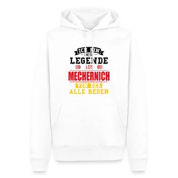 Stadt Mechernich Deutschland Legende Spruch - Männer Premium Bio Hoodie - Weiß - Vorne - Nico (187cm)