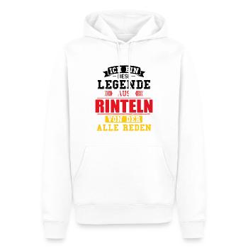 Stadt Rinteln Deutschland Legende Spruch - Männer Premium Bio Hoodie - Weiß - Vorne - Nico (187cm)