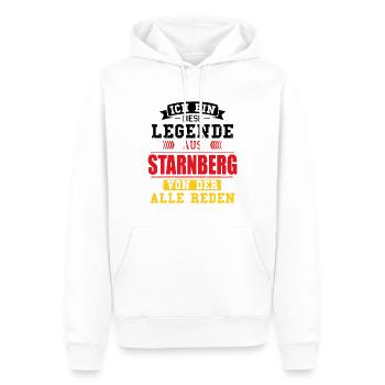 Stadt Starnberg Deutschland Legende Spruch - Männer Premium Bio Hoodie - Weiß - Vorne - Nico (187cm)