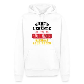 Stadt Kaltenkirchen Deutschland Legende Spruch - Männer Premium Bio Hoodie - Weiß - Vorne - Nico (187cm)