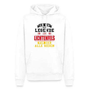 Stadt Lichtenfels Deutschland Legende Spruch - Männer Premium Bio Hoodie - Weiß - Vorne - Nico (187cm)