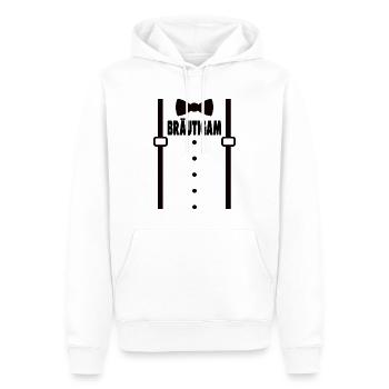 Junggesellenabschied Polterabend Team Bräutigam - Männer Premium Bio Hoodie - Weiß - Vorne - Nico (187cm)