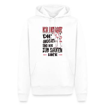 Junggesellenabschied Polterabend Team Bräutigam - Männer Premium Bio Hoodie - Weiß - Vorne - Nico (187cm)