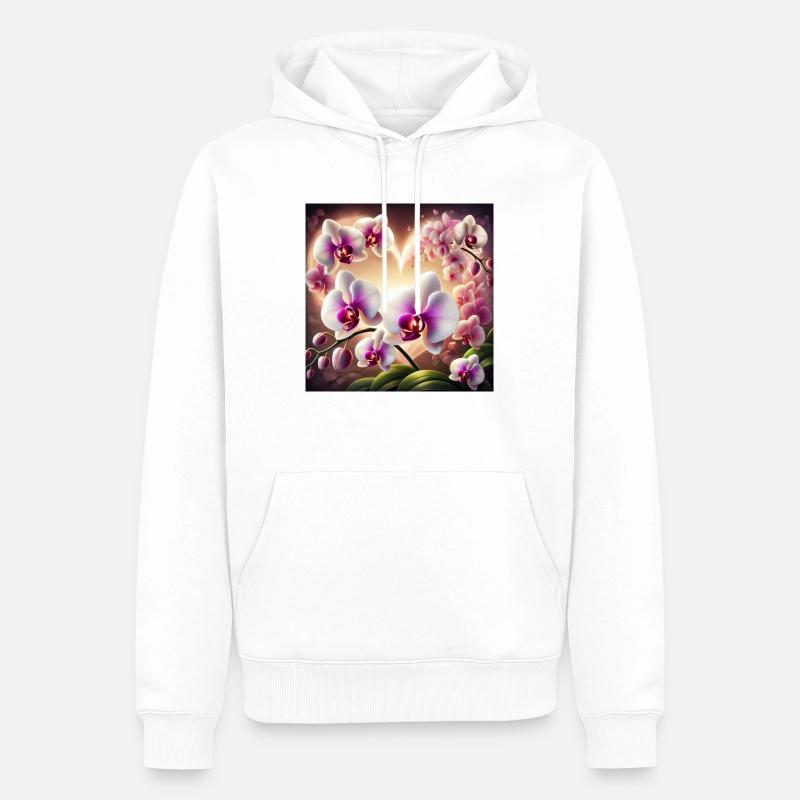 FDBC2AB6 3E59 4113 A521 A84817BF6BBD - Männer Premium Bio Hoodie - Weiß