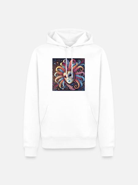 Karnewal - Männer Premium Bio Hoodie - Weiß