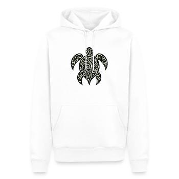 Mana Honu – Polynesian Turtle - Männer Premium Bio Hoodie - Weiß - Vorne - Nico (187cm)