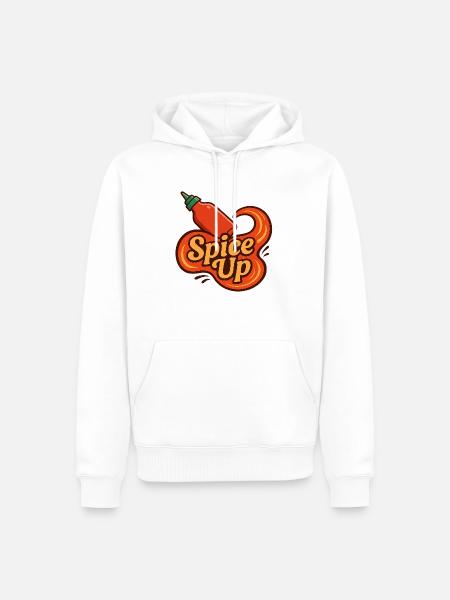 "Spice-up" Hot 🔥 Sauce - Men’s Premium Organic Hoodie - white
