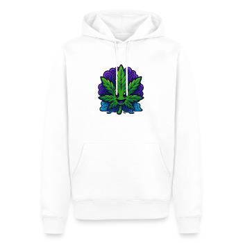 Canabliss - Männer Premium Bio Hoodie - Weiß - Vorne - Nico (187cm)