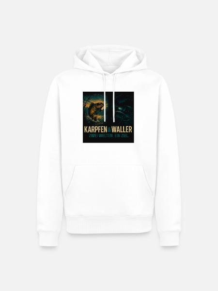 Waller & Carp - Männer Premium Bio Hoodie - Weiß