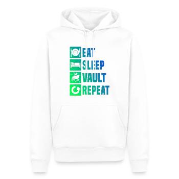 Women's Body Control Team Vaulting - Men’s Premium Organic Hoodie - white - Front - Nico (187cm)