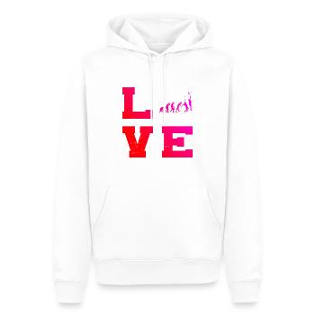 Schlägersport Paddle Racket Paddle Tennis - Männer Premium Bio Hoodie - Weiß - Vorne - Nico (187cm)