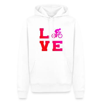 Roadbike Rennrad Road Bike Rennradfahrer Rennradfa - Männer Premium Bio Hoodie - Weiß - Vorne - Nico (187cm)