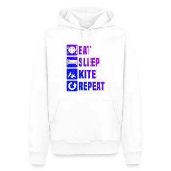 Kitesurf Kitesurf Femmes Kitesurf Kitesurf - Sweat à capuche Premium bio Homme - blanc - Devant - Nico (187cm)