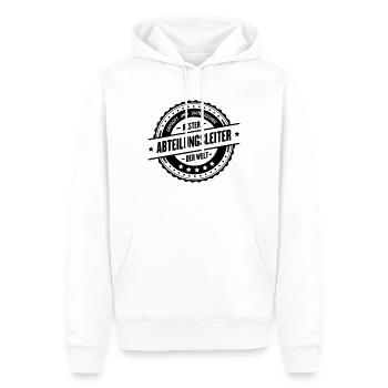 Bester Abteilungsleiter - Männer Premium Bio Hoodie - Weiß - Vorne - Nico (187cm)
