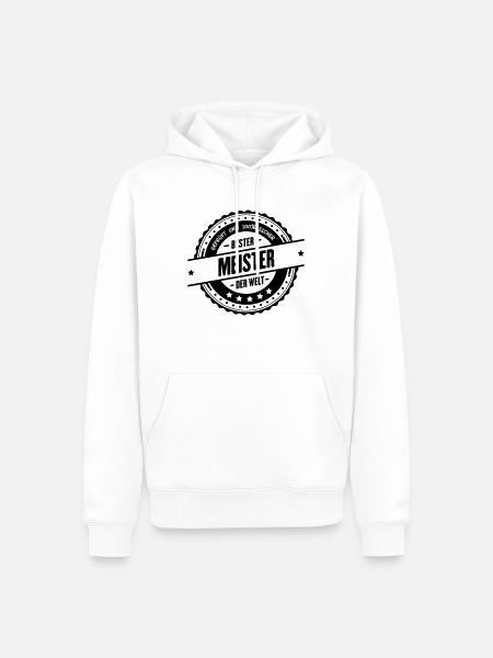 Bester Meister - Männer Premium Bio Hoodie - Weiß