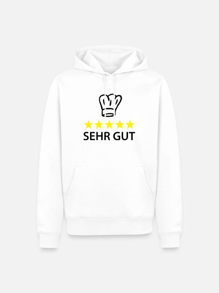 sehr gut koch - Men’s Premium Organic Hoodie - white