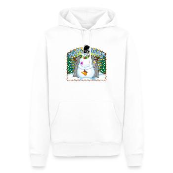 Nasty XMas - Männer Premium Bio Hoodie - Weiß - Vorne - Nico (187cm)