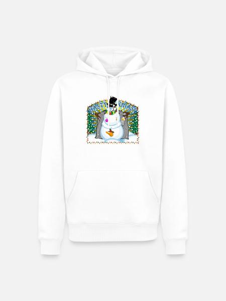 Nasty XMas - Männer Premium Bio Hoodie - Weiß