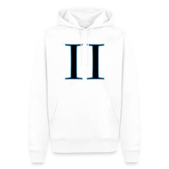 roman2 - Men’s Premium Organic Hoodie - white - Front - Nico (187cm)